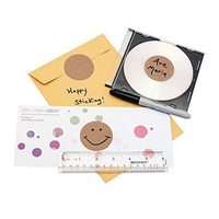 Autocollants en papier Kraft, étiquettes rondes vierges pour étiquette cadeau faite à la main, papier de bricolage, autocollants de scellage d'enveloppe, papeterie