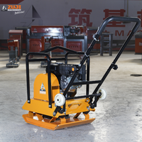 Nouveau Compacteur à Plaque ZUJI PC80 à Démarrage Manuel, Moteur Essence 6.5HP, 13KN, 5600 tr/min, 20cm, 570*450mm, Haute Efficacité