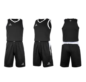 Rigorer Pakaian Olahraga Lari Warna Murni Celana Pendek Sekolah Kualitas Tinggi Seragam Basket Jersey Poliester untuk Pria Ringan