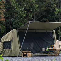 Tente pneumatique WZ Air Tent-14 pour camping extérieur, entièrement automatique, en PVC imperméable, ignifuge, en coton, pliable, quatre saisons, pour le camping, les fêtes et la nuit
