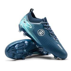 OEM personalizado de los hombres de tobillo alto FG al aire libre Fly Upper Rugby zapatos de fútbol americano <span class=keywords><strong>botas</strong></span> de fútbol para Otoño Invierno barato - Product Image 1