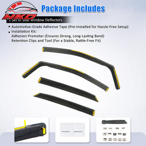 Pare-soleil de fenêtre encastrés pour Lexus RX450h 16-22, déflecteurs de pluie, protection latérale de porte de voiture en PC - Product Image 5