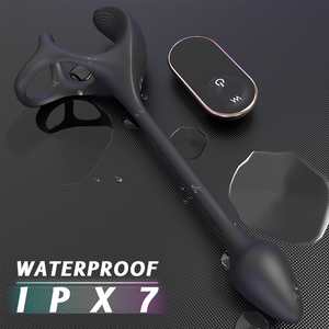 Anillo Vibrador Multifuncional 3 en 1 para Pene, Juguete Sexual Masculino con Retraso de Eyaculación, Venta al por Mayor - Product Image 5