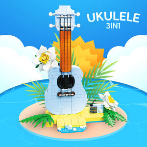 58272 Ukulele de Juguete, Bloques de Construcción Creativos MOC, Modelo de Ladrillos, Juego de Bloques de Construcción Educativos para Niños, Juguete de Plástico - Product Image 2