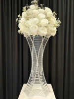 Support de fleurs en métal doré moderne de haute qualité pièce maîtresse de table de mariage élégante et décoration de fête
