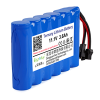 Baterai Lithium Isi Ulang 11.1V 3.6Ah NMC 3S2P untuk Router Nirkabel, Mesin Penjual Otomatis, Pengukur Glukosa Darah, UPS Kecil
