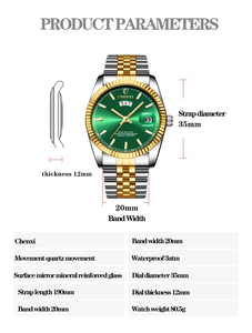 Offre Spéciale Couple japon amant montres hommes Quartz classique montre étanche or unisexe bracelet en acier inoxydable montres décontractées - Product Image 3