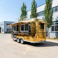 Remorque de barbecue en aluminium personnalisée, cuisine mobile, camion de restauration rapide entièrement équipé, snack-bar, crème glacée, résistant à la rouille