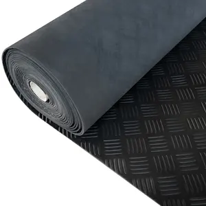 anti-slip 1000mm width checker rubber sheet/mat/roll/plate/runner/flooring with PONY Standard