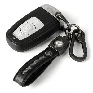 Porte-clés en cuir en gros avec logo personnalisé, porte-clés en métal pour marque de voiture, pendentif en cuir PU de haute qualité, porte-clés de voiture - Product Image 2