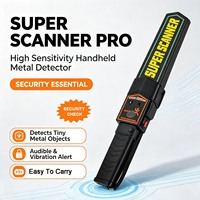 Détecteur de métaux portatif pour contrôle de sécurité, scanner corporel portable pour aéroport, école, centre commercial, inspection de sécurité dans les lieux publics