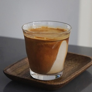 Taza de Café de Vidrio Estilo Japonés de 250 ml, Resistente al Calor, Taza de Café Transparente de Vidrio Grueso para Latte y Americano Helado - Product Image 4
