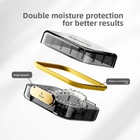 Boîte de rangement portable en plastique transparent pour appareil dentaire, aligneur et protège-dents