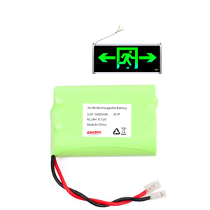 3S1P 3.6V 5Ah NiMH Battery Pack 1.2V D Ni-MH 4000/6000/10000/5000mAh Cell For Emergency Lighting Battery - Product Image 1