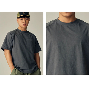 Camiseta deportiva personalizada de alta calidad para hombre, 100% de algodón, transpirable e informal, lisa de manga corta para correr, de corte holgado - Product Image 3