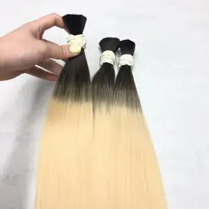 Wholesale Price Bulk Hair Extensiones Cabello Natural Straight 100% Raw Virgin Remy Brasil Extensions Human Hair From Factory