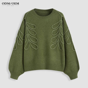 Pull en cachemire super doux pour femme, style confortable pour la maison, vêtements de détente, tricot, pull tricoté - Product Image 4