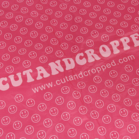Papier de soie couleur de base rose personnalisé Papier de copie d'impression de logo pleine page