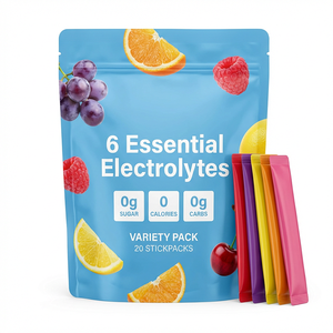 Greenpie GMP COA Suppléments Usine Boissons Électrolytiques Pré-Entraînement Sachets Poudre Énergisante Électrolytique - Product Image 1