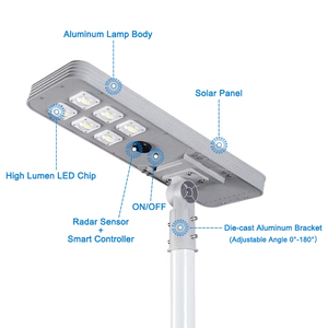 Lámpara Solar LED de Alta Luminosidad de 100W de Fábrica, Anticorrosión, Soporte de Ángulo Ajustable, IP65, Certificación CE, para Uso en Carreteras NT - Product Image 4