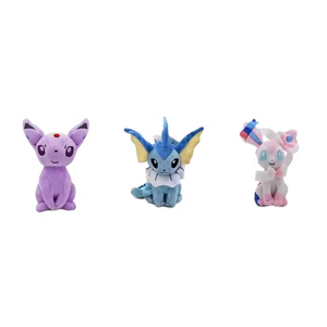 Peluches Famille Évoli en Postures Debout et Assises, Jouets en Peluche Pikachu Pokémon de la Série Animée pour Machine à Pinces - Product Image 1