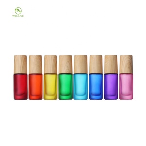 Prodotti per la cura personale 5ml 10ml arcobaleno di vetro smerigliato in acciaio rullo sulla bottiglia per la cura della pelle olio essenziale - Product Image 6