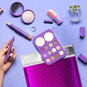 Bolsa de Burbujas Morada Brillante Mate, Resistente a Impactos y al Agua, para Envíos, Logística de Comercio Electrónico, Bolsa de Embalaje con Burbujas - Product Image 2