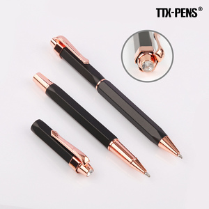 Bolígrafo TTX de lujo con diamantes de cristal, prensa de alta calidad, Gel de tinta de rodillo de Metal Hexagonal único con tapa de cristal elegante - Product Image 3