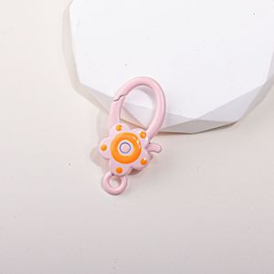 Hebilla de puerta de girasol de dibujos animados hebilla de resorte de aleación de Zinc DIY Cadena de teléfono móvil llavero accesorios acrílico plástico Lucite Beads - Product Image 4
