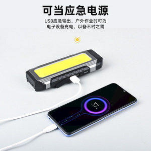 Cob Working Light Rechargeable Type C Usb Portable Aluminum Alloy Black Led Work <b>Lamp</b> For Car Repair Inspection - Product Image 2