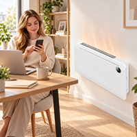 Chauffage mural intelligent WiFi à panneau convectoriel, économie d'énergie, avec contrôle par application, vente en gros, OEM ODM