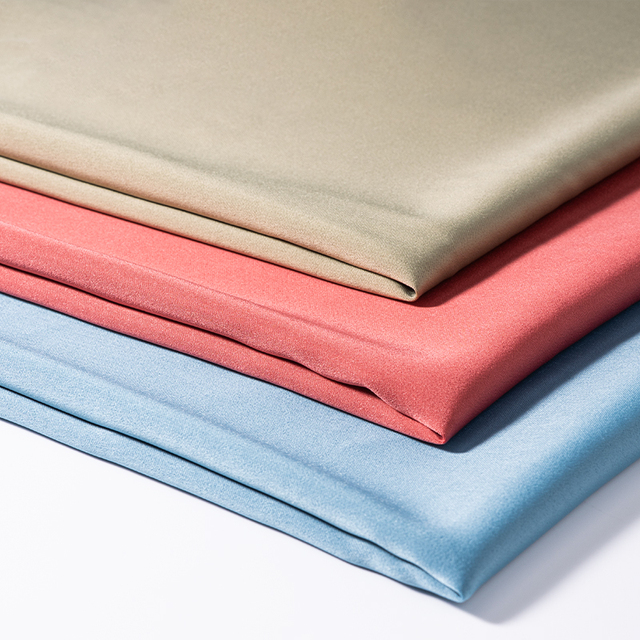 Skygen Soft Fashion Satin Fabric 4 Way Stretch Twill Satin Spandex Polyester Fabric for Shirt Dress Blouse
