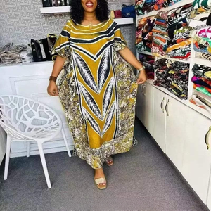 Robe longue africaine de haute qualité avec motif diamant, style musulman, grande taille, élégante - Product Image 3