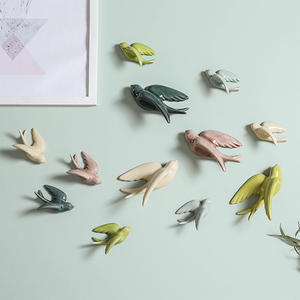 Sculture Decorative da Parete in Ceramica Nordica 3D con Uccelli, Colombi, Passeri e <span class=keywords><strong>Rondini</strong></span>, Accessori per Decorazione d'Interni - Product Image 1