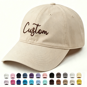 Custom Logo Embroidery 6 Panel Dad Hats Curved Brim Solid Color 100% Cotton Plain Sports High Quality Sport <strong>Baseball</strong> <strong>Caps</strong> - Product Image 1