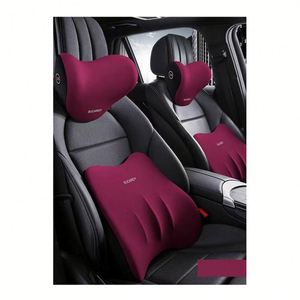 Coussin de massage et de soutien lombaire de luxe haut de gamme pour appuie-tête de voiture, style sport, avec fonctions rafraîchissantes et imperméables, en polyester - Product Image 4