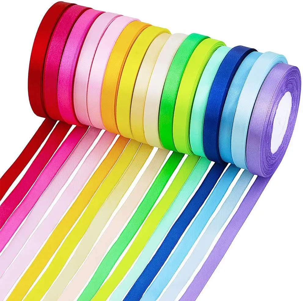 Aosika Band Polyester einfarbig Muster DIY Geschenk verpackung Box Dekoration Zoll Craft Luxus band