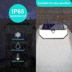 Luces Solares LED para Pared Exterior, Impermeables IP65, con Sensor de Movimiento, Certificación ROHS y CE, 266 LED, Seguridad para Jardín, Batería Incluida, 3 Modos, Inalámbricas - Product Image 4