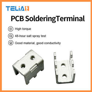 Terminales de tornillo de latón de alta corriente TLS4602 Telian M4 de 70A, 6 pines, estructura reforzada, certificación CE/ISO, para soldadura de PCB eléctrica - Product Image 2