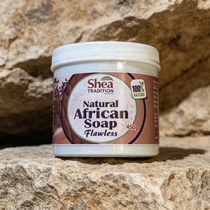 Shea Tradition Organic Natural African Black <b>Bathing</b> Soap Solid Handmade Basic Cleaning All Skin Types 2-Year <b>Shelf</b> Life Made - Product Image 3