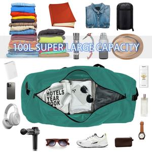 Sac de sport pliable personnalisé avec logo, grand format, pour femme et homme, imperméable, sac de voyage - Product Image 5
