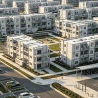 Complexe d'immeubles d'appartements à structure en acier conçus sur mesure avec plans architecturaux complets et documentation technique