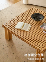 Ensemble de tables basses de luxe modernes faites à la main, design carré, en bois massif, convertible, pour salon, villa, appartement, hôtel, bureau