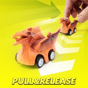 Factory Hot-Selling Wholesale <strong>Dinosaur</strong> Transport Carrier Truck Set With 12 Pull Back <strong>Cars</strong> For Toddlers 3-4 Years Birthday Gifts - Product Image 3