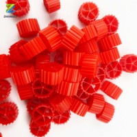10*7 Chips de Medio Biológico MBBR Rojos, Blancos, Negros, Azules, Verdes, Amarillos, Naranjas, Esenciales para Acuicultura y Tratamiento de Aguas Residuales Biofilm K1