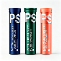 Tube en aluminium de taille personnalisée pour comprimés effervescents, conteneur en aluminium réutilisable pour comprimés effervescents