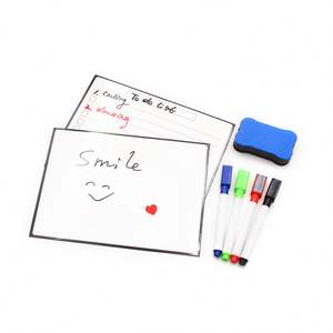 Free Sample Magnetic <b>Whiteboard</b> Black Dry Erase Weekly Planner Fridge Magnet with Markers Pens - Product Image 4