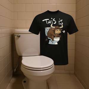 Camiseta con estampado de toro en el baño: This Is Bullshit Angry Bull - Product Image 3