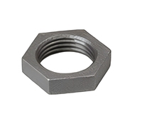 Écrou de blocage fileté en fonte malléable galvanisée de haute qualité, couleur argent, spécification 1/2-4 pour la sécurité, vente en gros