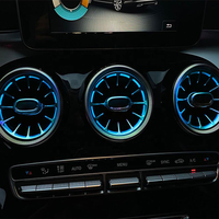 Éclairage d'ambiance 3/12/64 couleurs pour Mercedes-Benz Classe C/GLC Coupé W205 C43 C63 X253, éclairage décoratif LED pour aérateurs et haut-parleurs, kit de rétrofit